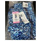 Women's Blue Patterned Swimwear, Size Small