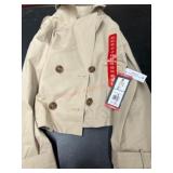 Women's Beige Double-Breasted Trench Coat