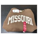 Brown Sweatshirt With 'Missouri' Print, XL