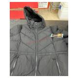 Women's Large Black Hooded Jacket