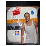 Hanes 6-Pack White Tank Tops