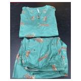 Women's Medium Green Pajama Set