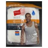 Hanes Best Tagless Tanks, Pack of 6