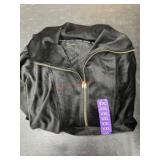 Black Zip-Up XXL Jacket