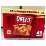 Cheez-It Original Baked Snack Crackers, 45 Pouches