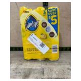 Pledge Furniture Polish Lemon Scent 3-Pack