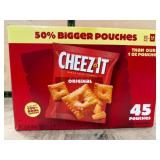 Cheez-It Original Baked Snack Crackers, 45 Pouches
