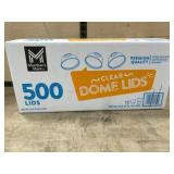 500 Clear Dome Lids for Cups