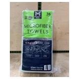 36-Pack Microfiber Towels, 16x16 Inches