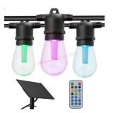 36' Solar LED Color-Changing String Lights