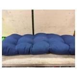 Outdoor Patio Cushion, Blue Fabric