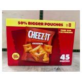 Cheez-It Original Baked Snack Crackers, 45 Pouches