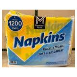 Pack of Disposable White Napkins