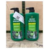 Two Bottles of Irish Spring Original Body Wash