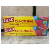 Glad Cling'N Seal Clear Food Wrap, 2-Pack