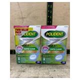 Twin Pack Polident Rapid Clean Tablets
