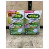 Twin Pack Polident Dental Appliance Cleanser Table
