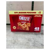 Cheez-It Original Baked Snack Crackers, 45 Pouches