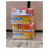Twin Pack of Dryer Sheets, Fresh Scent, 480 Count