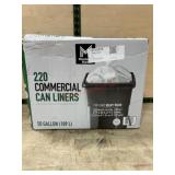 220 Commercial Can Liners, 50 Gallon Capacity