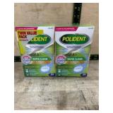 Polident Twin Value Pack Denture Cleaner Tablets
