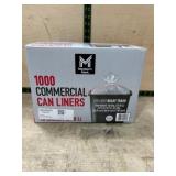 1000 Commercial Can Liners