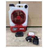 Skil Cordless Jobsite Fan with Accessories