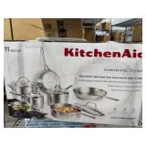KitchenAid 11-Piece Stainless Steel Cookware Set