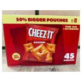 Cheez-It Original Baked Snack Crackers, 45 Pouches