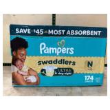 Pampers Swaddlers Ultra Diapers, Size N