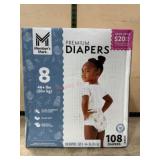 108 Premium Diapers, Size 8