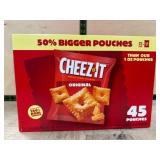 Cheez-It Original Baked Snack Crackers, 45 Pouches