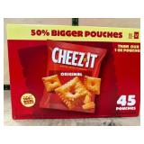 Cheez-It Original Baked Snack Crackers, 45 Pouches