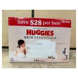 Huggies Skin Essentials Diapers, Size 3, 144 Count