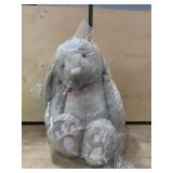 Large Plush Bunny with Pink Accents
