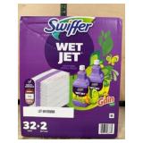 Swiffer WetJet Mopping Refill Pack, 32 Pads + 2 Bo