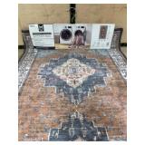 Washable Accent Rug with Skid-Resistant Backing