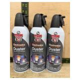 Compressed Gas Duster for Electronics, 3-Pack