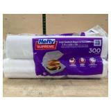 Hefty Supreme Sandwich Hinged Lid Containers, 300