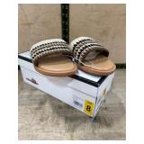 Woven Slip-On Sandals, Size 8