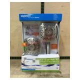 Dual Shower Head Set with Adjustable Settings
