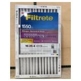 16x25x4 Filtrete 1550 Air Filter, Allergen Reducti