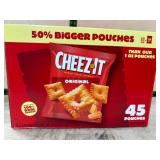 Cheez-It Original Baked Snack Crackers, 45 Pouches