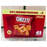 Cheez-It Original Baked Snack Crackers, 45 Pouches