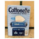Cottonelle Flushable Wipes, 504 Total Wipes