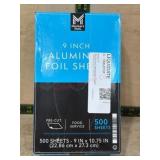 9-Inch Aluminum Foil Sheets, 500-Count