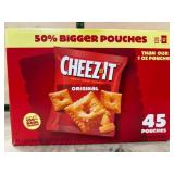 Cheez-It Original Snack Crackers, 45 Pouches