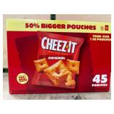 Cheez-It Original Baked Snack Crackers, 45 Pouches