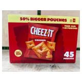 Cheez-It Original Baked Snack Crackers, 45 Pouches