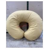 U-Shaped Nursing Pillow with Yellow Cover